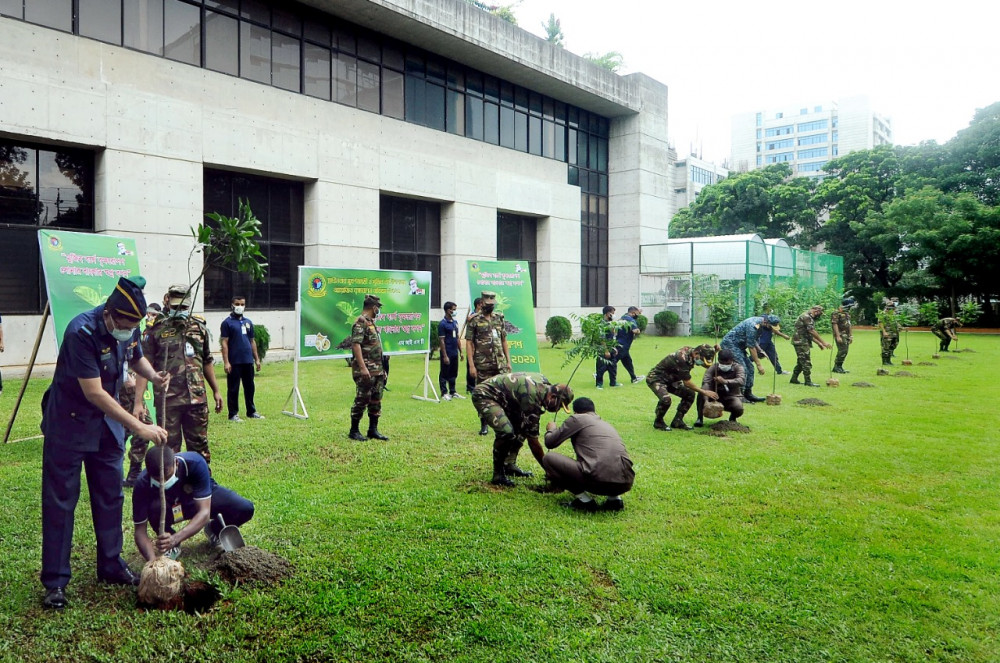 Sapling Program-2021 Organized at MIST on the Occasion of Golden Jubilee of Independence and Mujib Borsho